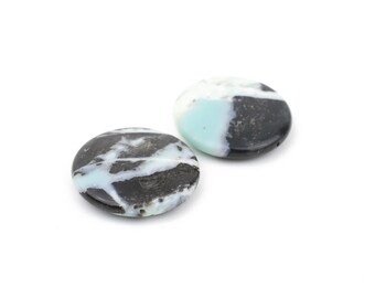 Genuine Amazonite Disc Pendant 40mm 1pcs