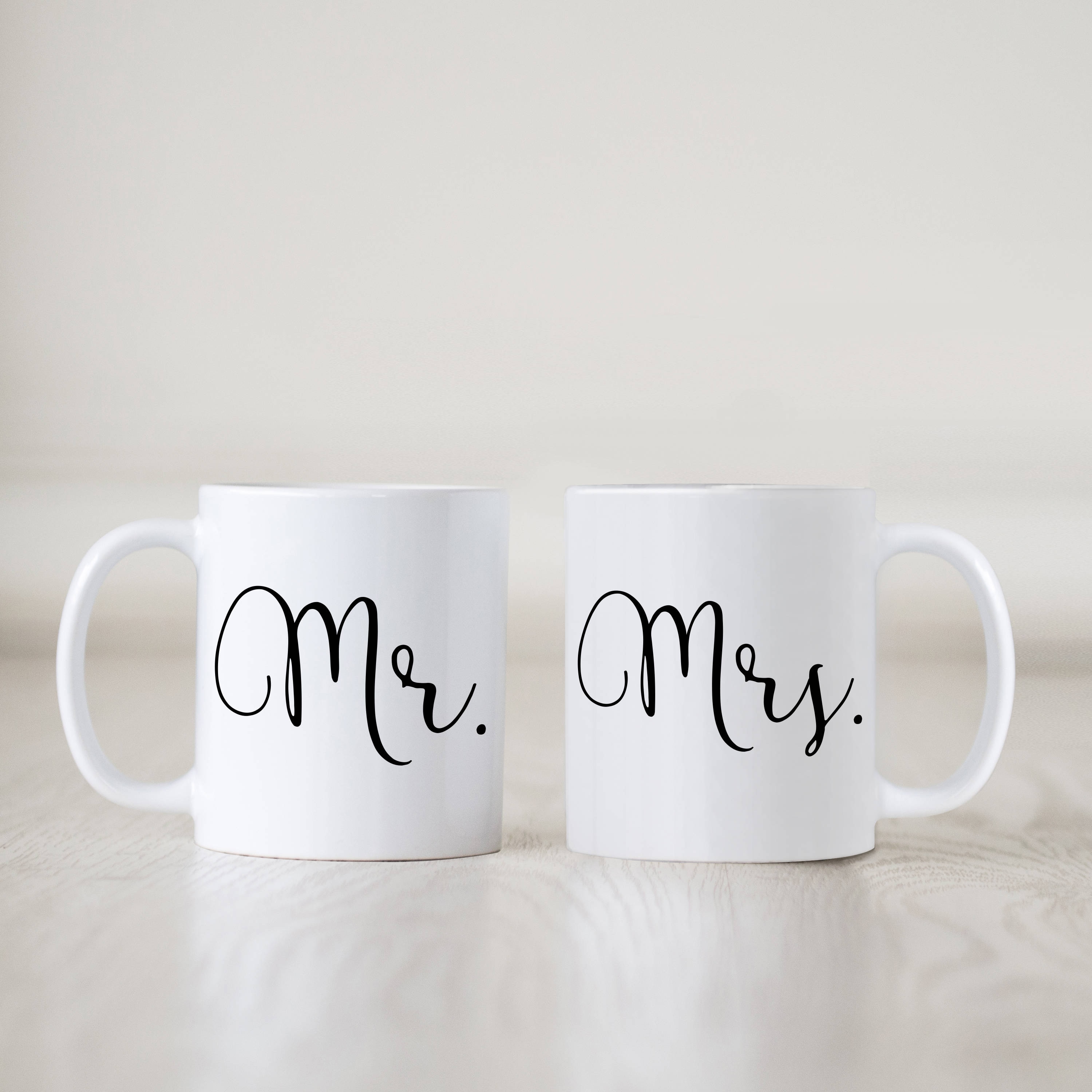 Mr & Mrs Mugs Mug Set Mug Pair Newlyweds Gift Present