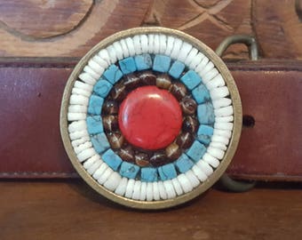 Mini Mosaic Belt Buckle