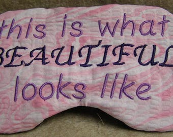 Embroidered Eye Mask for Sleeping, Cute Sleep Mask for Kids or Adults, Sleep Blindfold, Slumber Mask,Beautiful Design, Beautiful Eye Mask