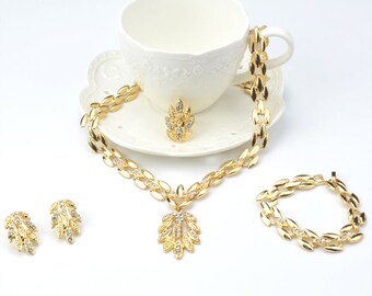 Crystal Bridal Jewelry Set, Wedding Jewelry Set, Crystal Jewelry set, Prom Jewelry set, Wedding earring, Bridal necklace
