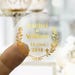 Personalized Gold Foil Wedding Labels, Personalized Sticker Labels, Wedding Sticker, #02