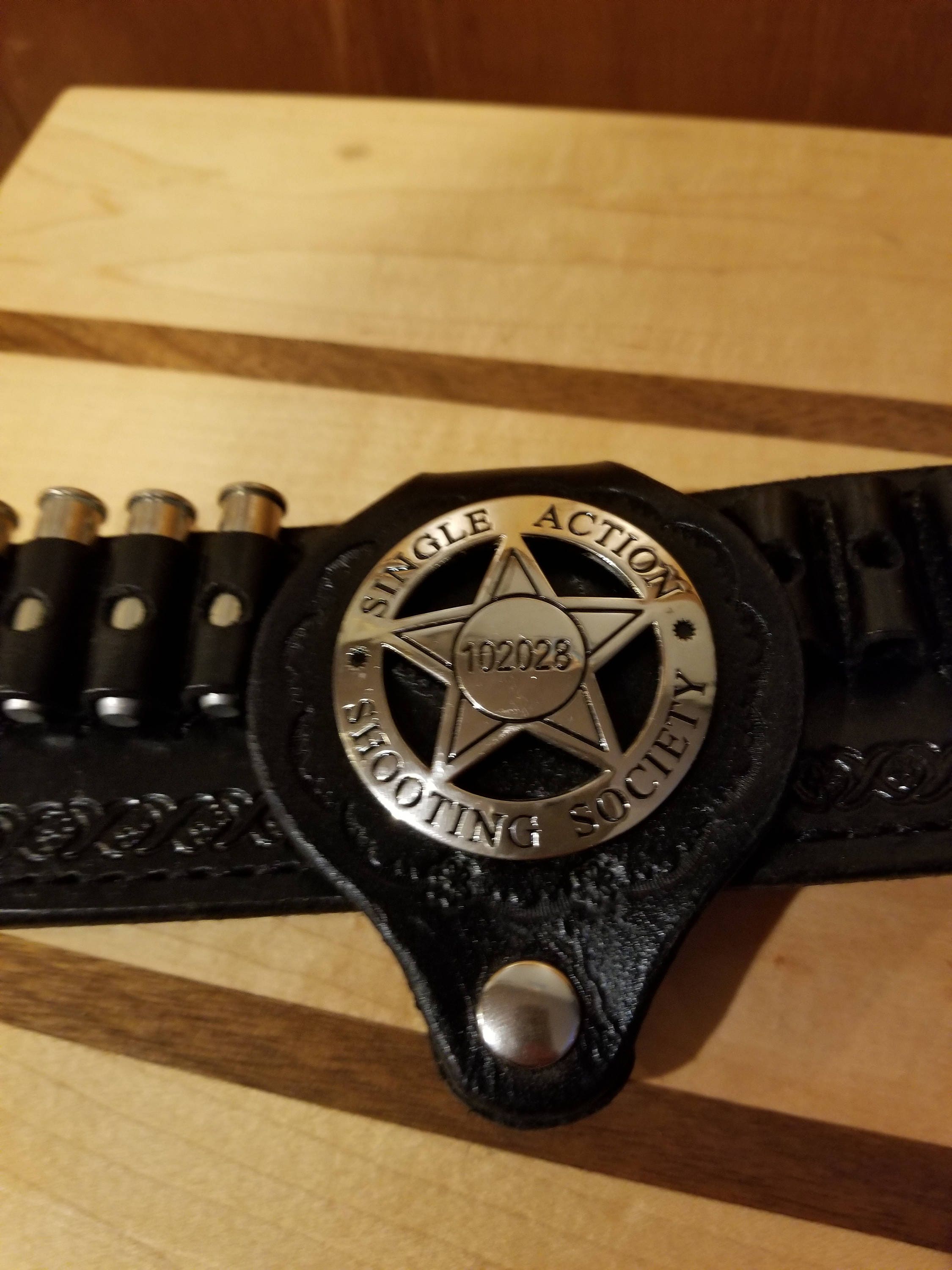 Small Leather Badge Holder