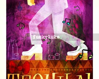 Pee Wee Herman's Dancing Shoes TEQUILA Print