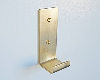 Broken Brass Hook - Industrial Modern Metal
