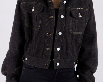 Vintage 90s Jacket by diesel - 90s ladies jacket - vintage - diesel 90s vintage - size M - jacket with short cut - ladies vintage jackets -.