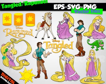 Rapunzel svg Tangled svg Rapunzel clipart Rapunzel party Rapunzel birthday Rapunzel printable Rapunzel digital