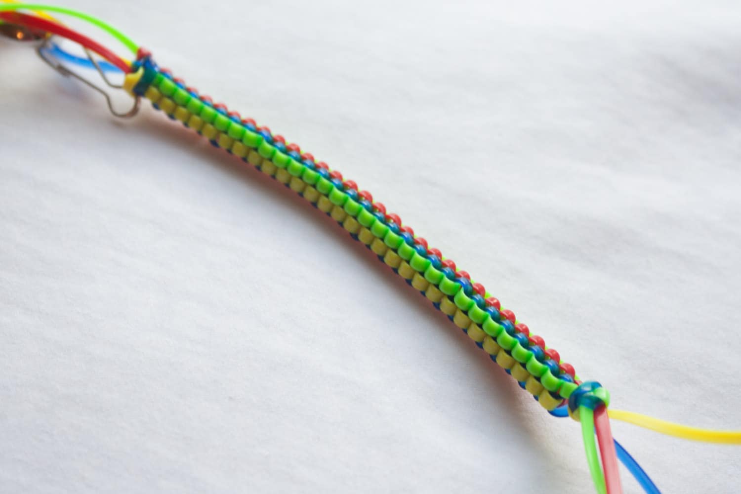 4 Color Box Braid Boondoggle Keychain