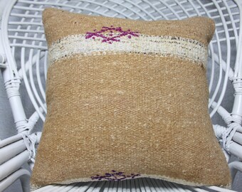 Cotton Kilim Pillow Turkish Kilim Pillow 16x61 Decorative Kilim Pillow Throw Pillow Bed Pillow Throw Pillow Cushion Cover 1346