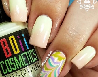 color changing nail polish, water marble nail polish - Naughty sun kisses