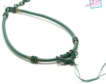 1 beautiful support necklace, mint Green