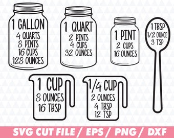 Measurement cheat sheet, Cheat sheet svg, Cheat sheet cricut, Measurement svg, Measurement cricut, Kitchen svg, Cooking svg, Cup svg