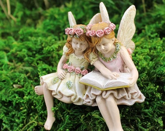 Fairies Paige and Phoebe - Miniature Fairy Garden Supply