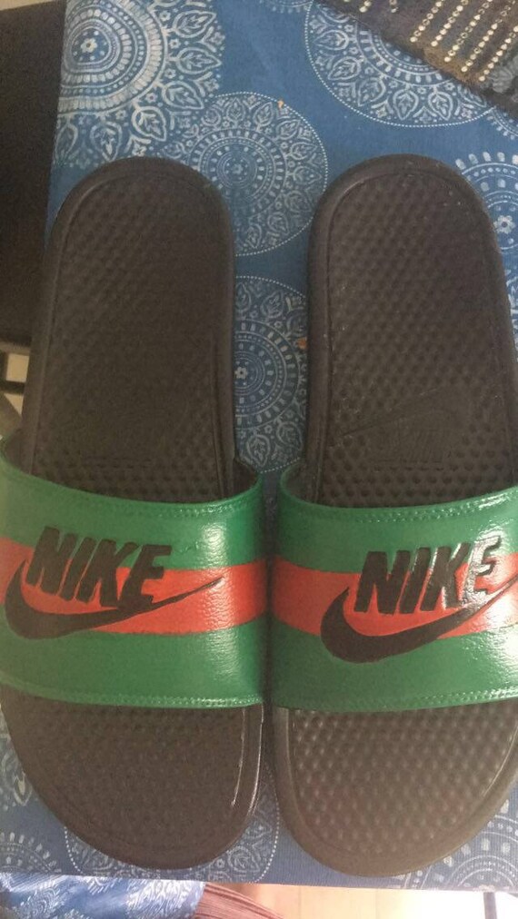 nike gucci slides