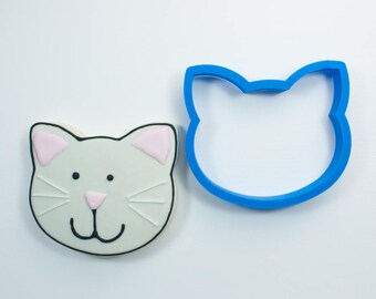 Cat Head Cookie Cutter | Cat Cookie Cutter | Kitten Cookie Cutter | Cookie Cutters | Cat Face Cookie Cutter