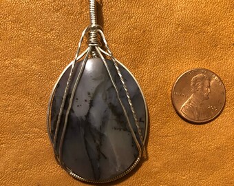 One of a kind, Cabochon sterling silver necklace