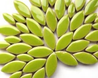 Petal Ceramic Mosaic Tiles - Kiwi - 50g (approx. 50 petals) (1.75 oz)
