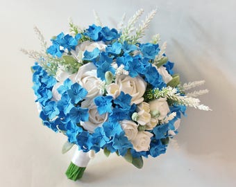 Hydrangea wedding bouquet | Etsy
