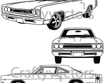 Ford Mustang vector SVG cut file