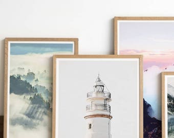 Lighthouse Print - Fine Art Print - Lighthouse Art - Lighthouse Decor - Light House - Nautical Wall Art - Nautical Print - Nautical Decor