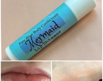 Mermaid, Lip Shimmer, Lip Balm, Copper Lip Tint, Tinted Lip Balm, Mermaid Makeup, Mermaid Gift, Copper Lip Color