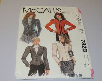 Uncut Sz 8 McCalls 7828