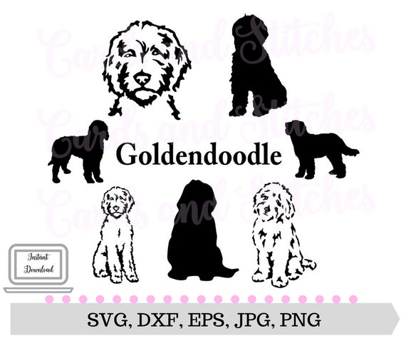 Download Goldendoodle SVG Dog Silhouettes Dogs SVG Digital