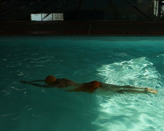 The Swimmer MidCentury Swimming Pool Figurative Fine Art Photography