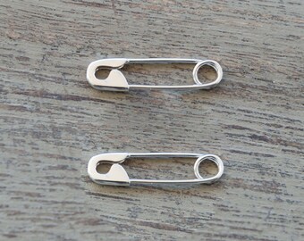 3/4'' Sterling Silver Safety Pin Earrings Jewelry Safety Pins Movement Solidarity Pin Safety Pin brooch Safety Pin Safe Place Gift