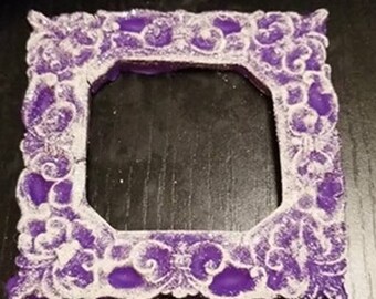 Custom Made Polymer Clay Frame PICK Your Colors