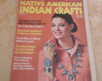 Native American Indian Crafts Magazine by Woman's Day #1 1975