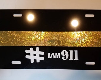 911 Dispatcher License Plates