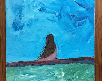 Original painting of girl