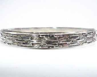 Vintage Sterling Silver, Cuff Bracelet, Hecho En Mexico, Mexican Sterling Silver Bracelet, Silver Bangle Bracelet, Gift For Mom
