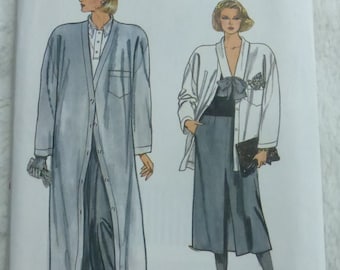 Vintage 1980s Very Easy Vogue 9201 Misses Coat and Separates Multi Size 12-16 Factory Fold