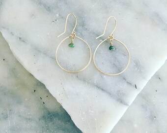 Dangle earrings, Gold earrings, Raw stone earrings, Boho earrings, Minimalist earrings, Bridesmaid earrings, Gold earrings, Delicate earring