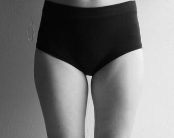 new // HIGH WAIST BRIEF / bamboo / retro undies / pregnancy panties / super soft bamboo jersey underwear / by replicca / size xs to xl