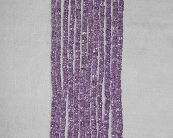 Amethyst, Amethyst Heishi, 4 mm, Smooth Heishi, Natural Stone, Semi Precious, Purple Heishi, Gemstone Bead, Full Strand, AdrianasBeads