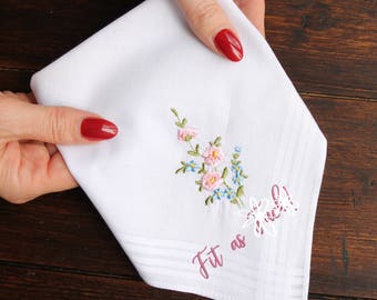 Fit as F*ck Handkerchief, Fit as F*ck Gift, Funny Gift for Her, Funny Handkerchief, Swear Gift, Rude Gift, Funny Friend Gift,