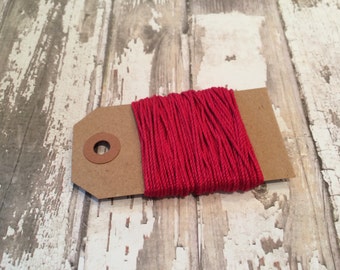 10 Yards of Solid Red Baker's Twine