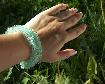 Mothers day gift Jade bracelet gift green bracelet boho jewelry jade beaded jewelry bracelet for mom rustic bracelet jade bridesmaid gift