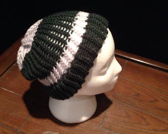 Handmade toque/beanie. Fun striped colors.