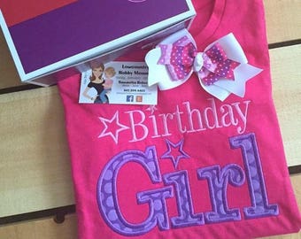 Personalized All American Girl Birthday Shirt