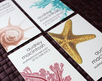 Nautical Calling Cards - 5 Designs - set of 100