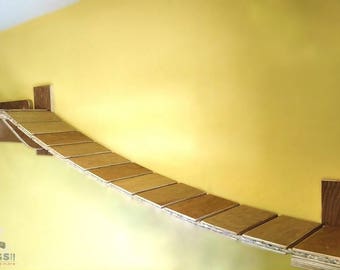 Hand-built Custom Cat Suspension Bridge