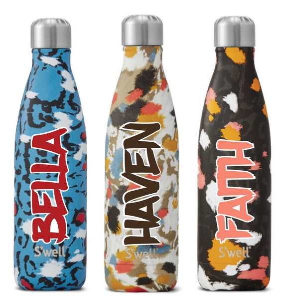 New Exotic Collection Personalized Swell Bottles - bridesmaid gift, custom swell bottle, personalized swell,l