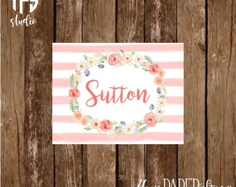 Floral Wreath Notecard