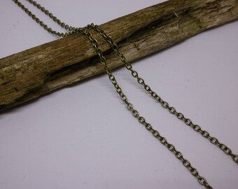 1 M chain antique bronze chain 3 x 2, 5mm
