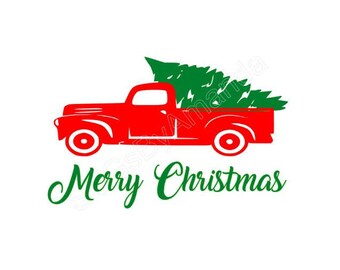 Christmas Truck SVG, DXF FILES