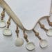 Shell Beaded Fringe Trim in Natural Seashells & Wood. Perfect for Beach Theme Home Decor Trimming for Draperies, Throw Pillows, Accessories